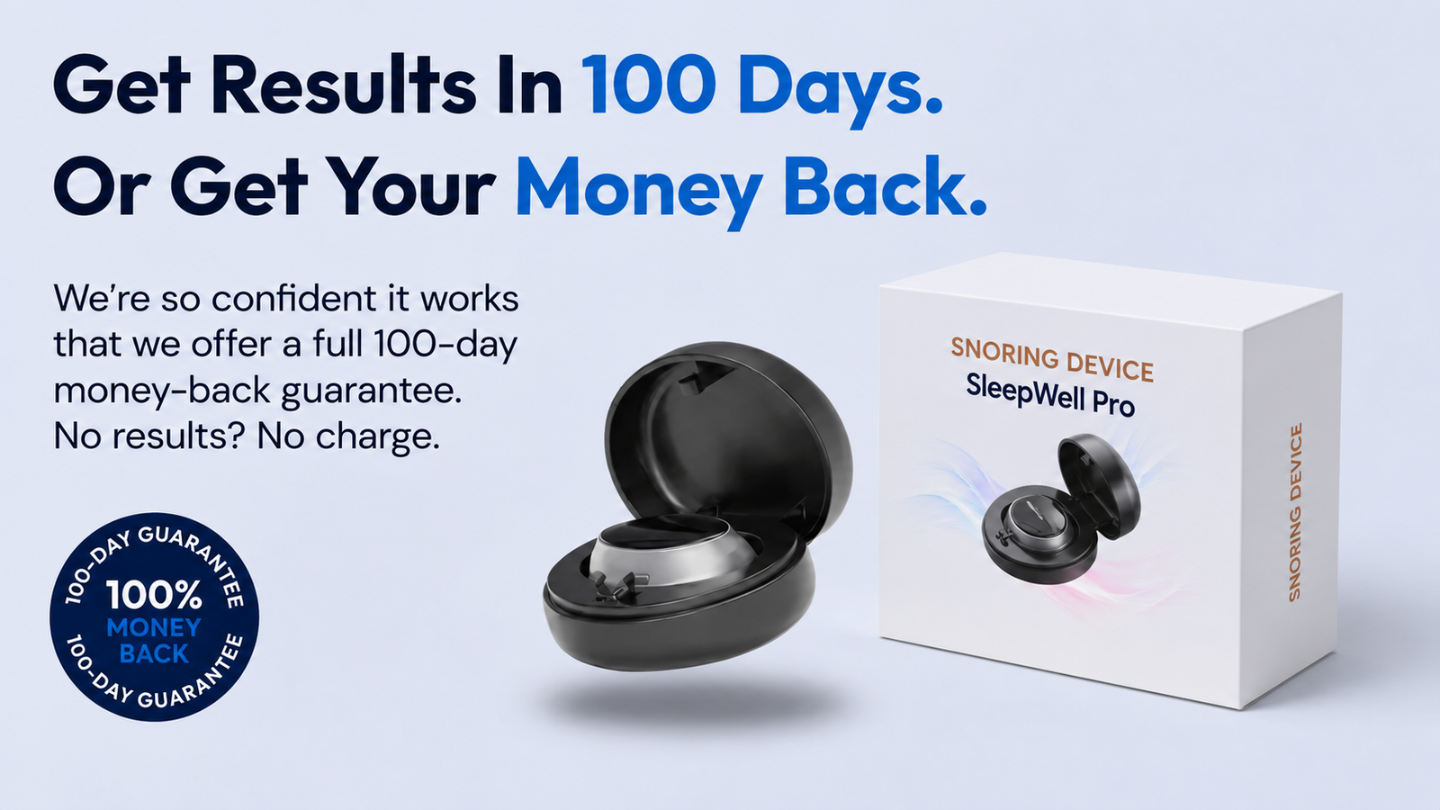 100-day money-back guarantee