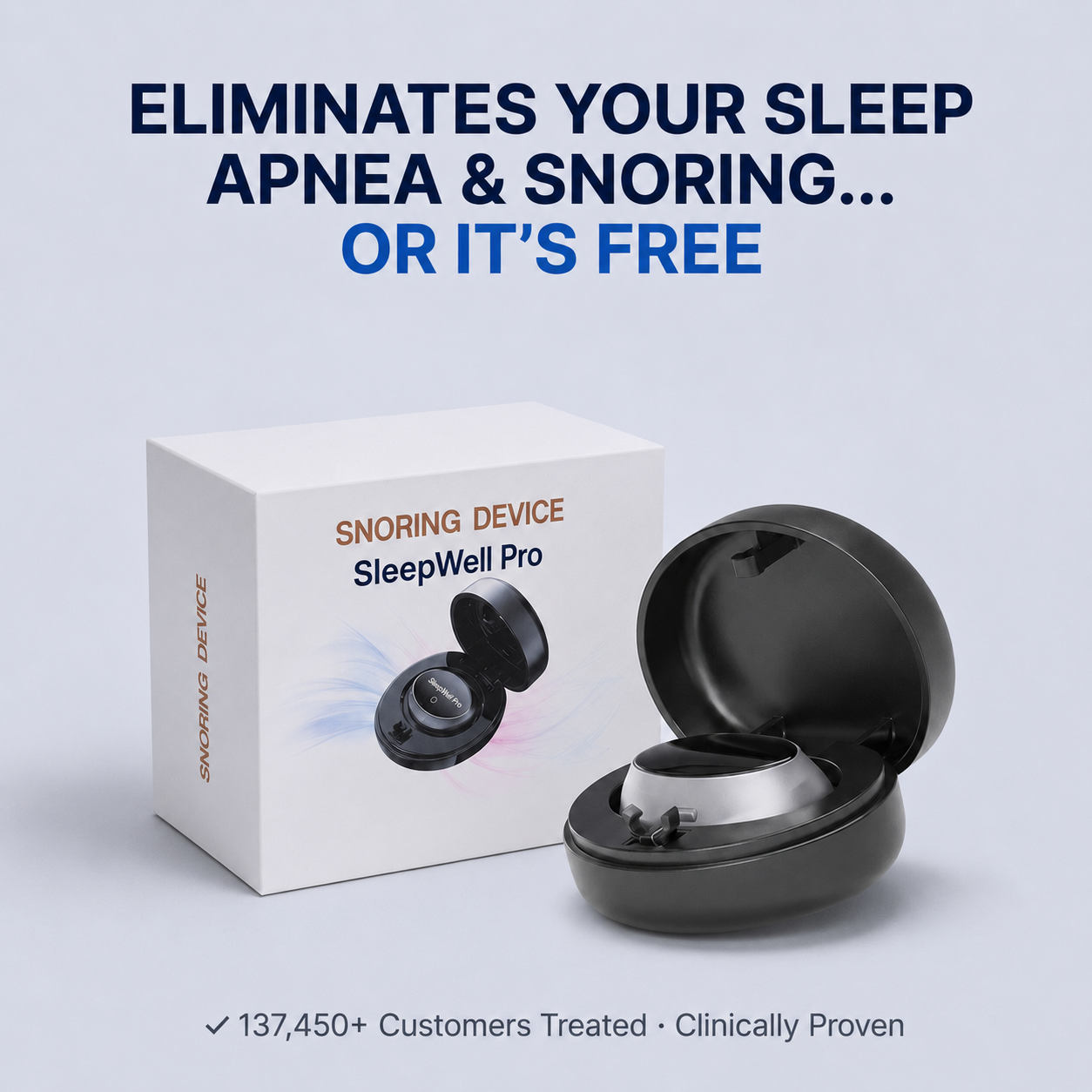 SleepWell Pro — Eliminates Snoring & Sleep Apnea